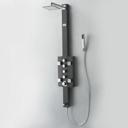 FSP8002BG Lecco (Brushed Gray) Thermostatic Shower Massage Panel